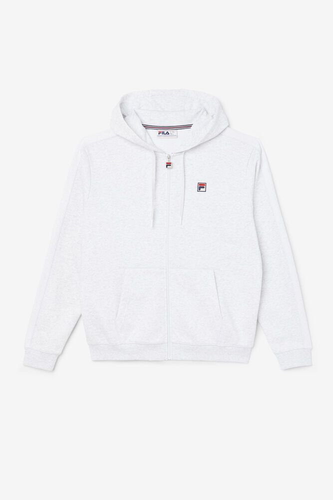 Fila Miesten Huppari Joey Full Zip Valkoinen - ANXG-69341